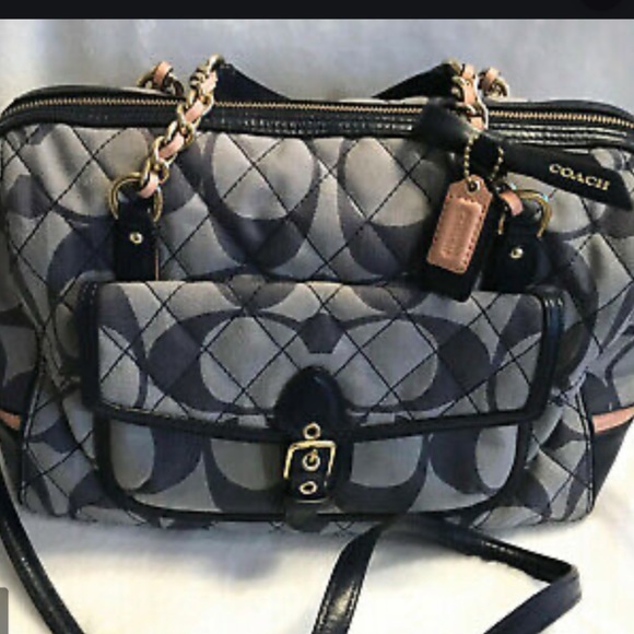 Coach Handbags - Coach Quilted Poppy Signature Denim  C1393-25072